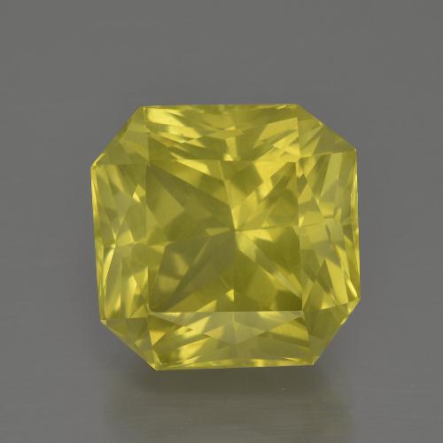 パイナップルイエロー クォーツ 宝石 - 8.9ct 八角形 / シザーズカット (ID: 400751)