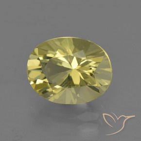 2.73 ct Yellow Quartz Stone, Natural Quartz in Oval Facet Shape for Sale
