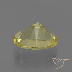 Quartz Gemstone in 10.5 x 8.3 mm Size for Sale, Quartz Stone in Mellow Yellow Color