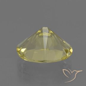 Quartz Gemstone in 12 x 10 mm (calibrated) Size for Sale, Quartz Stone in Pale Yellow Color