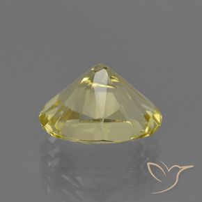 Quartz Gemstone in 11 x 9 mm (calibrated) Size for Sale, Quartz Stone in Medium-Light Yellow Color