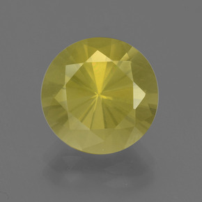 4.77 ct Yellow Quartz Gemstone, Quartz Gem in Diamond-Cut Shape for Sale.