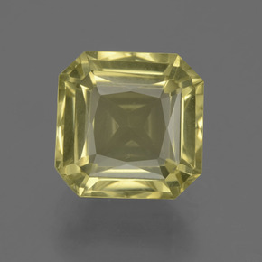 Light Corn Yellow Quartz Gem - 4.9ct Octagon / Scissor Cut (ID: 404725)
