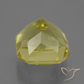 Quartz Gemstone in 13 x 13 mm (calibrated) Size for Sale, Quartz Stone in Medium Yellow Color