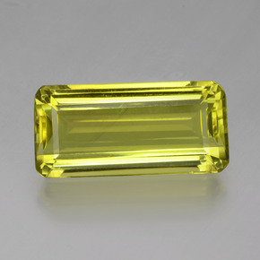 27.39 ct Yellow Quartz Gemstone, Quartz Gem in Octagon Facet Shape for Sale.