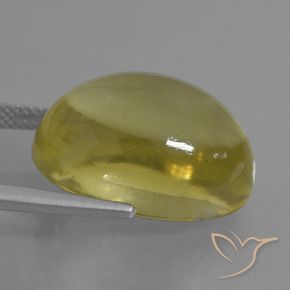 Quartz Gemstone in 20 x 15 mm (calibrated) Size for Sale, Quartz Stone in Light Golden-Yellow Color