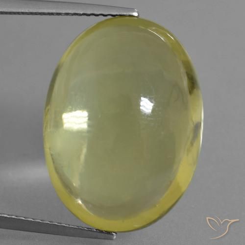 27.02 ct Yellow Quartz, 21.8 x 16.1 mm Oval Cut From Brazil, Photo A