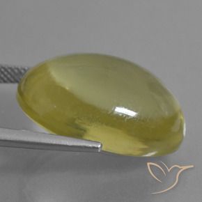 Quartz Gemstone in 21.8 x 16.1 mm Size for Sale, Quartz Stone in Light Golden-Yellow Color