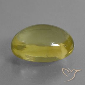 27.98 ct Yellow Quartz Stone, Natural Quartz in Oval Cabochon Shape for Sale