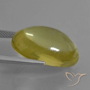 Quartz Gemstone in 21.5 x 16.8 mm Size for Sale, Quartz Stone in Light Golden-Yellow Color