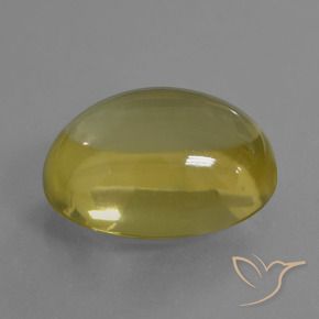 26.79 ct Yellow Quartz Stone, Natural Quartz in Oval Cabochon Shape for Sale