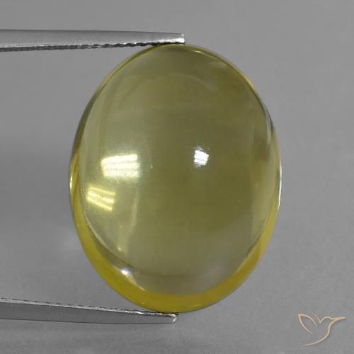 35.71 ct Yellow Quartz, 22.8 x 18.5 mm Oval Cut From Brazil, Photo A