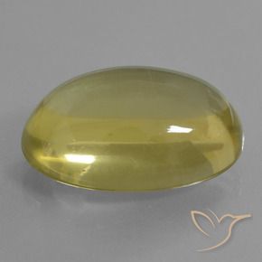 28.84 ct Yellow Quartz Stone, Natural Quartz in Oval Cabochon Shape for Sale