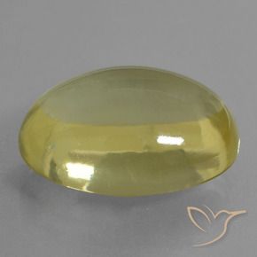 32.66 ct Yellow Quartz Stone, Natural Quartz in Oval Cabochon Shape for Sale