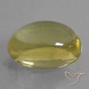 33.71 ct Yellow Quartz Stone, Natural Quartz in Oval Cabochon Shape for Sale