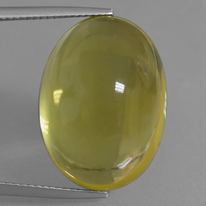 Light Golden-Yellow Кварц Камень - 30.6ct Овал Кабошон (ID: 405989)
