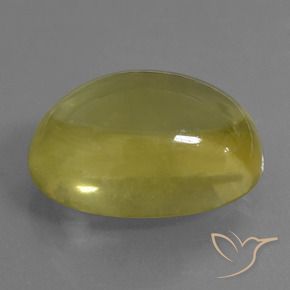 36.38 ct Yellow Quartz Stone, Natural Quartz in Oval Cabochon Shape for Sale
