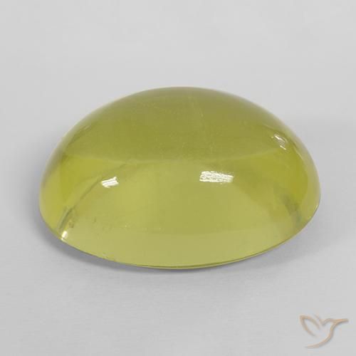 Quartz Gemstone in 25 x 18 mm (calibrated) Size for Sale, Quartz Stone in Medium Yellow Color