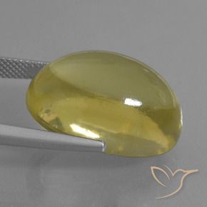 Quartz Gemstone in 22 x 16 mm Size for Sale, Quartz Stone in Light Pineapple Yellow Color