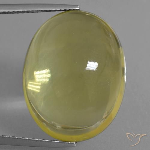 34.3 ct Yellow Quartz, 23.2 x 18.1 mm Oval Cut From Brazil, Photo A