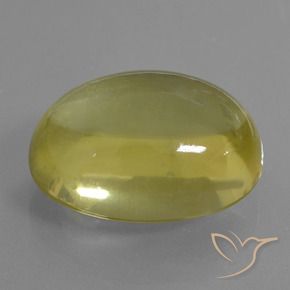 34.30 ct Yellow Quartz Stone, Natural Quartz in Oval Cabochon Shape for Sale