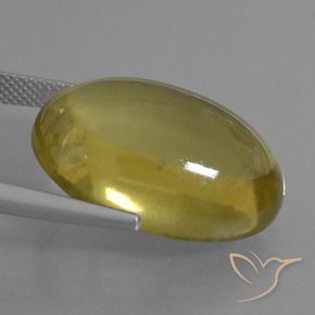 Quartz Gemstone in 23.5 x 17.2 mm Size for Sale, Quartz Stone in Brownish Yellow Color