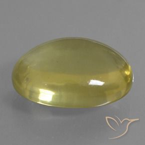 32.26 ct Yellow Quartz Stone, Natural Quartz in Oval Cabochon Shape for Sale