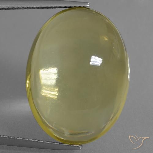 32.95ct Natural Deep Yellow Quartz, Oval, Transparent