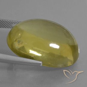 Quartz Gemstone in 25 x 18 mm (calibrated) Size for Sale, Quartz Stone in Deep Yellow Color