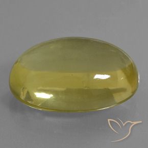 34.71 ct Yellow Quartz Stone, Natural Quartz in Oval Cabochon Shape for Sale