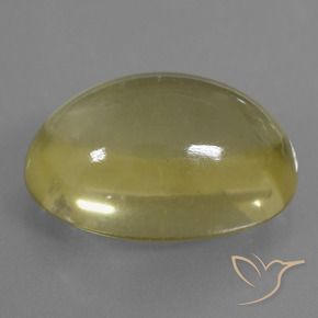 36.61 ct Yellow Quartz Stone, Natural Quartz in Oval Cabochon Shape for Sale