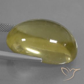 Quartz Gemstone in 25 x 18 mm (calibrated) Size for Sale, Quartz Stone in Light Yellow Color