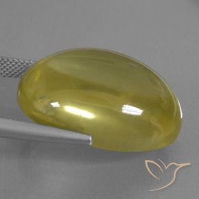 Quartz Gemstone in 25 x 18 mm (calibrated) Size for Sale, Quartz Stone in Light Yellow Color