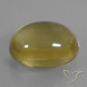 38.02 ct Yellow Quartz Stone, Natural Quartz in Oval Cabochon Shape for Sale