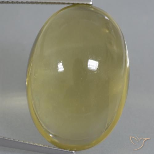 39.77ct Natural Deep Yellow Quartz, Oval, Transparent