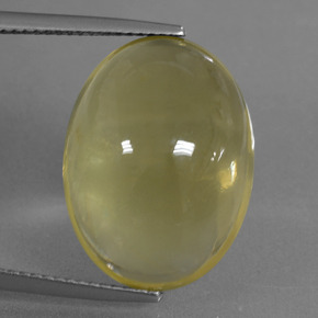 Deep Yellow Кварц Камень - 19.4ct Овал Кабошон (ID: 406056)