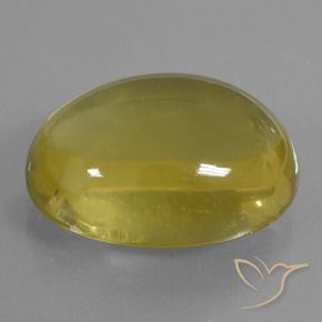 40.17 ct Yellow Quartz Stone, Natural Quartz in Oval Cabochon Shape for Sale