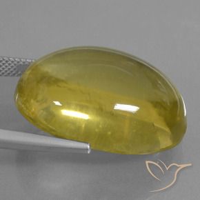 Quartz Gemstone in 25.2 x 19.6 mm Size for Sale, Quartz Stone in Brownish Yellow Color