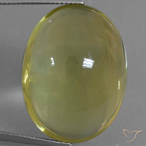 40.21ct Natural Light Yellow Quartz, Oval, Transparent