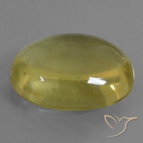 40.21 ct Yellow Quartz Stone, Natural Quartz in Oval Cabochon Shape for Sale