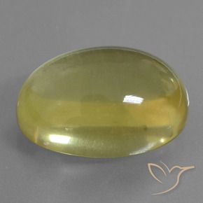 43.91 ct Yellow Quartz Stone, Natural Quartz in Oval Cabochon Shape for Sale