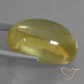 Quartz Gemstone in 25.4 x 18.9 mm Size for Sale, Quartz Stone in Light Golden-Yellow Color