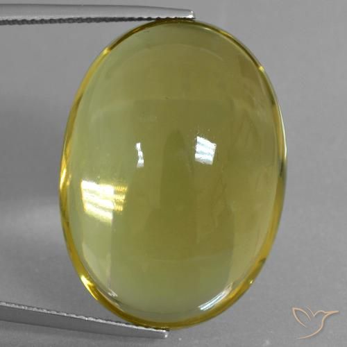 46.61ct Natural Bumblebee Yellow Quartz, Oval, Transparent