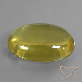 46.61 ct Yellow Quartz Stone, Natural Quartz in Oval Cabochon Shape for Sale