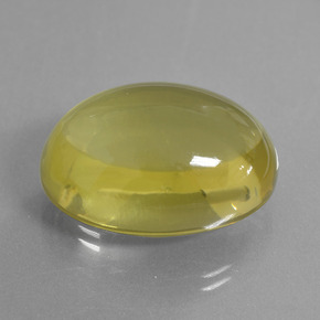 43.06 ct Yellow Quartz Stone, Natural Quartz in Oval Cabochon Shape for Sale