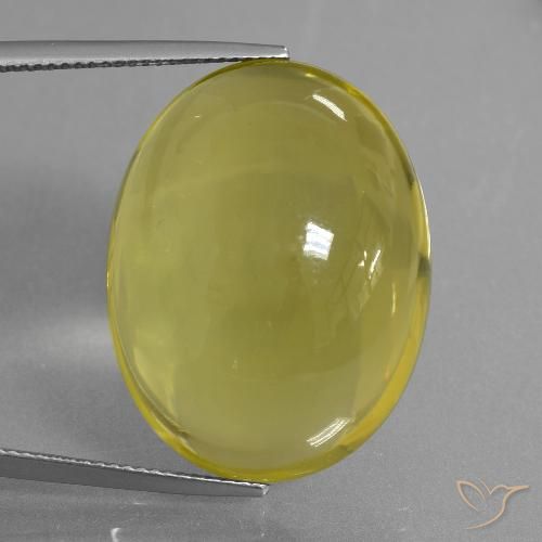 44.59ct Natural Bumblebee Yellow Quartz, Oval, Transparent