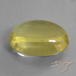 48.99 ct Yellow Quartz Stone, Natural Quartz in Oval Cabochon Shape for Sale