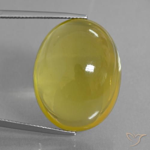 50.56ct Natural Medium-Light Yellow Quartz, Oval, Transparent