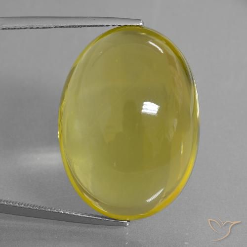 51.71 ct Yellow Quartz, 27.8 x 20.2 mm Oval Cut From Brazil, Photo A