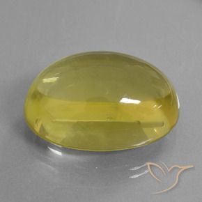 51.71 ct Yellow Quartz Stone, Natural Quartz in Oval Cabochon Shape for Sale